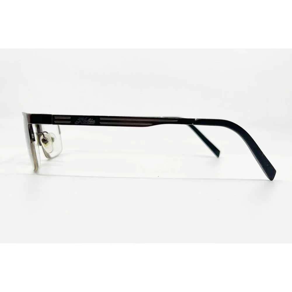 Hobie Eyeglasses Mens Brown Semi-Rimless Rectangular HO6002U 50-18-135